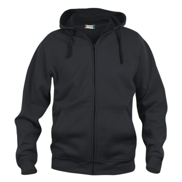 Basic Hoody Full Zip Herr