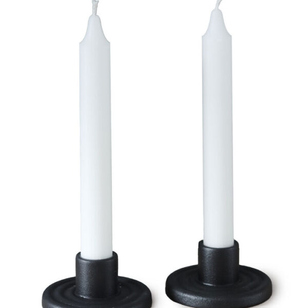 Ljusstake Återvunnen Svart