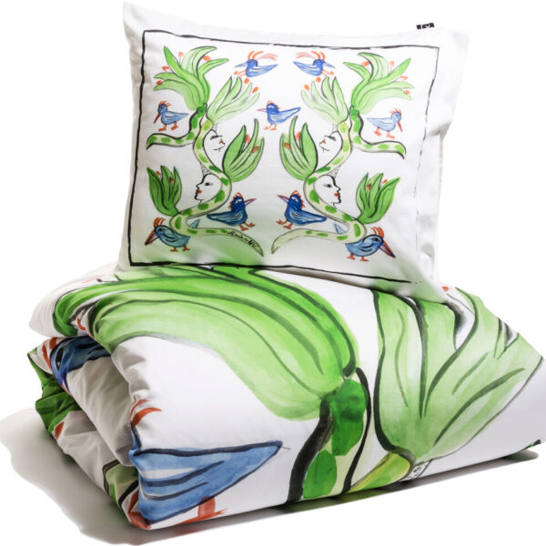 Fågelsång Bäddset Satin KL Vit 150x210