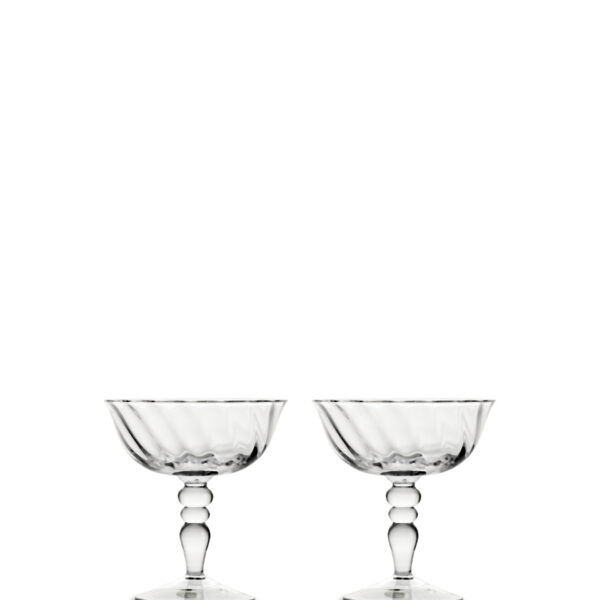 Italiensk champagnekupa Opacity, 2-pack