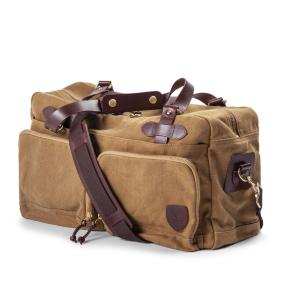 MORBERG by Orrefors Hunting Courier Bag Canvas Sand