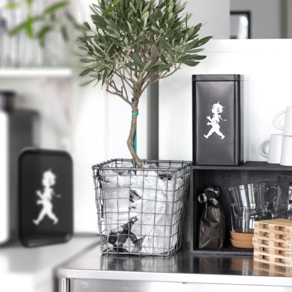 Alternative view of Kaffeburk Svart+Kaffefilterburk Svart. ink. presentkartong,God Jul emblem