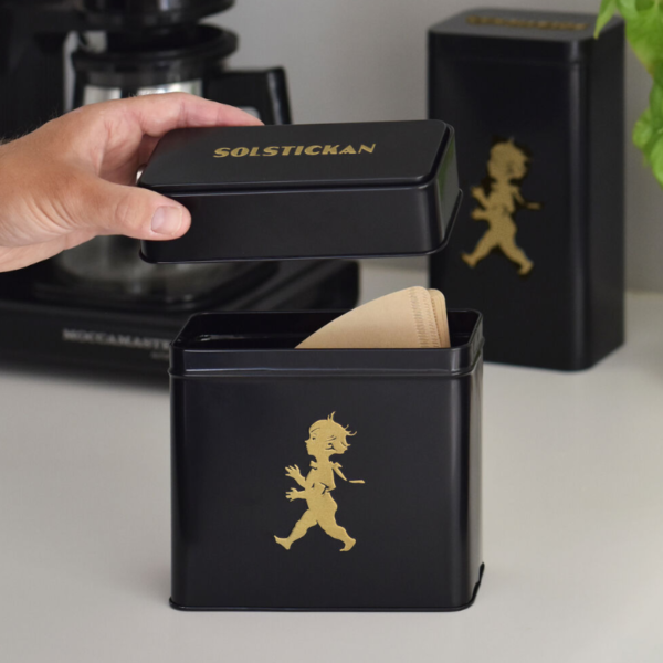 Alternative view of Kaffeburk Svart/guld+Kaffefilterburk Svart/guld.ink. presentkartong,God Jul emblem