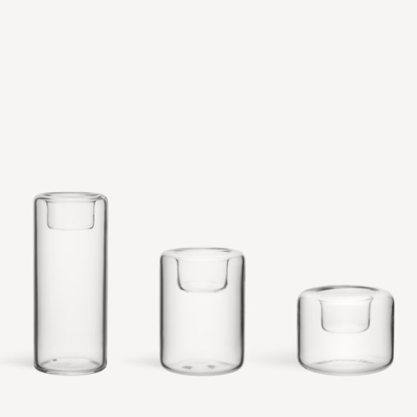 Happy ljuslykta 68, 105, 150mm  3-pcs