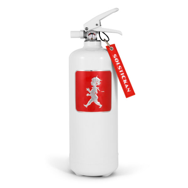 Brandsläckare 2kg, Vit/röd