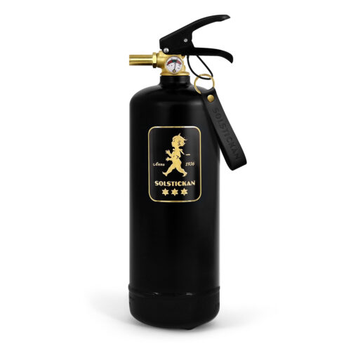 Brandsläckare 2kg, Svart/guld