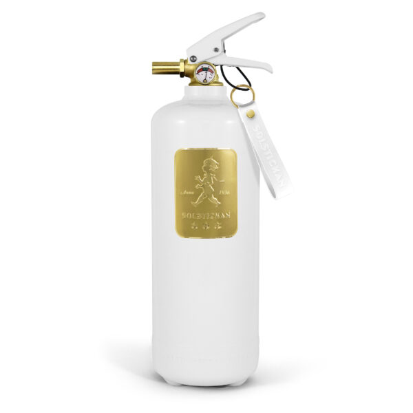 Brandsläckare 2kg, Vit/guld