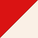 Beige/röd