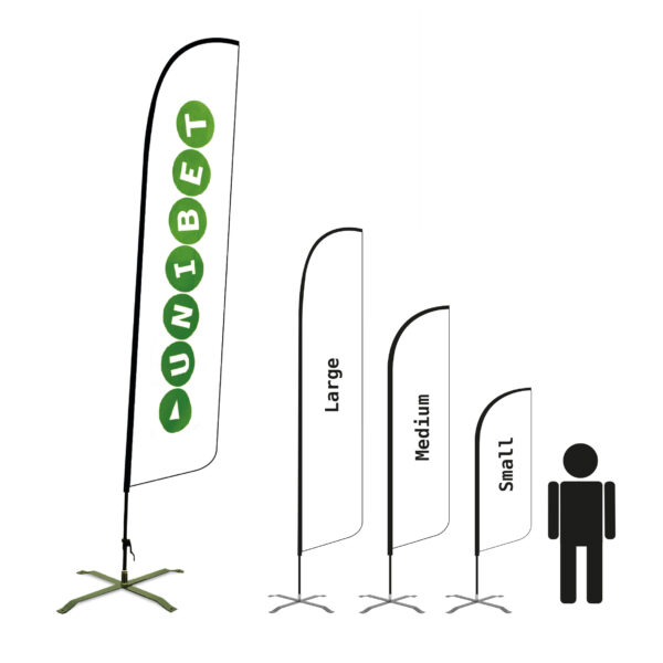 Alternative view of Beachflagga Haj - Endast flaggan