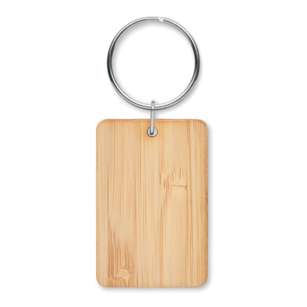 Alternative view of Rektangulär nyckelring i bambu