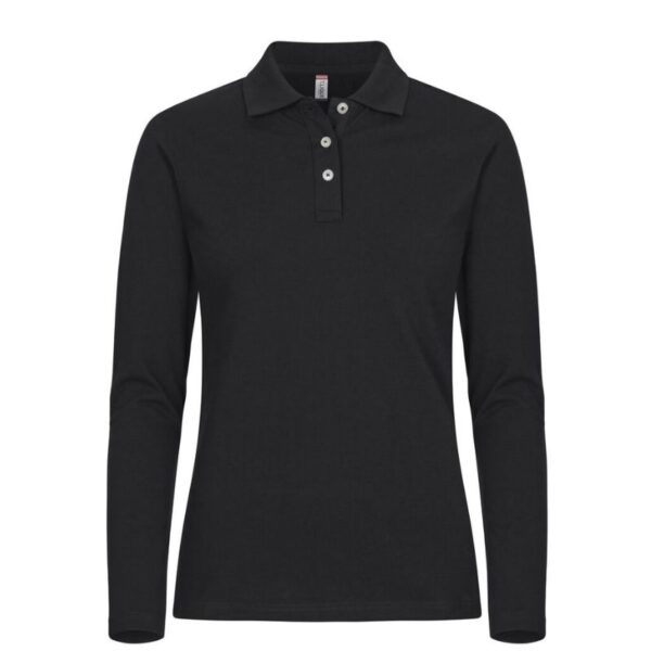 Stretch Premium Polo L/S Woman