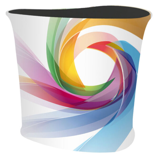 Mässbord soft textil droppe med tryck