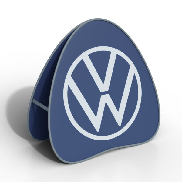 Alternative view of Pop-up banner triangel