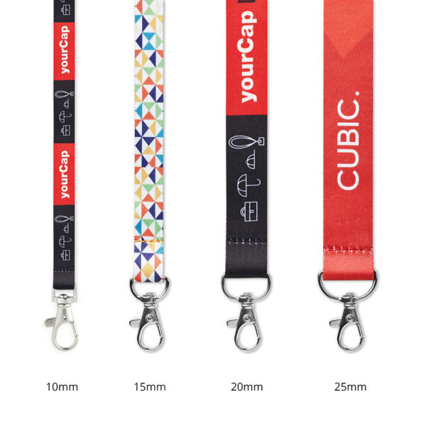 Alternative view of Logoband med sublimering i polyester