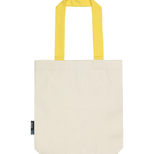 Alternative view of Twill bomullskasse med kontrast handtag